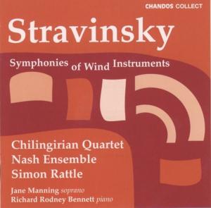 Диск CD Stravinsky: Symphonies of Wind Instruments / 3 Pieces for String Quartet / Ragtime (piano version) / 3 Japanese Lyrics / 2 Poems of Balmont - Igor Stravinsky, Simon Rattle, Jane Manning, Chilingirian Quartet, The Nash Ensemble