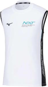 Волейбольная толстовка Mizuno V2MEB512 N-XT без рукавов, белый/синий