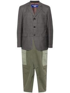 Junya Watanabe MAN пальто с панелями, коричневый