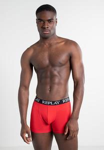 брюки-кюлоты REPLAY BOXER STYLE 01/C BASIC CUFF LOGO В КОРОБКЕ из 2 ПРЕДМЕТОВ Replay, красный/черный