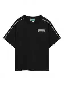 Футболка с логотипом Kenzo Kids, черный