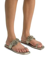 Сандалии с Т-образной застежкой ALMA EN PENA, цвет Bronce