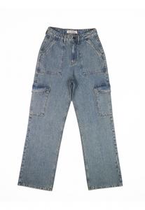 Джинсы карго свободного кроя 2Y Premium Lona, Blue Denim