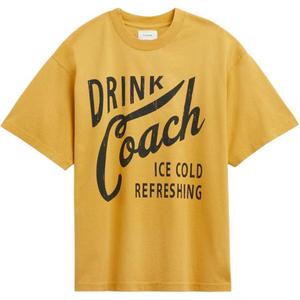 COACH Футболка SS24 мужская желтая