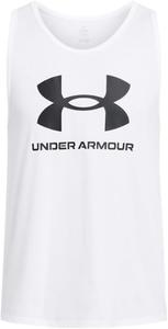 Майка мужская спортивная с логотипом Under Armour, (100) White/Black