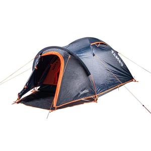 Палатка TAMBU HAIKA 2 Dome | Двухместная палатка-иглу с апсидой | Темно-синий / оранжевый