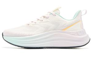 QIAODAN Кроссовки для бега по городу с низким верхом, устойчивые к истиранию, с мягкой подошвой, белые, фиолетовые