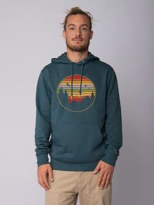 Толстовка wat? Apparel Sweatshirt Sunset Berge & Tannen, цвет Petrol