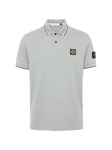 Рубашка поло с нашивкой Stone Island, серый