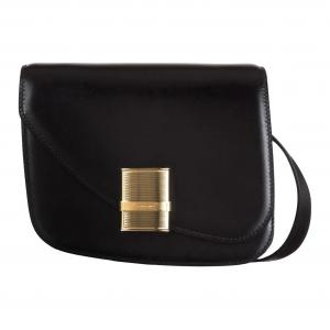 Кожаная сумка через плечо Ferragamo, женская черно-красная