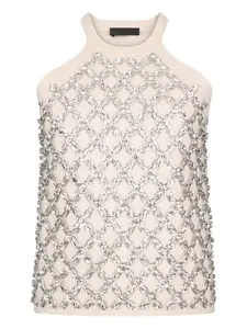 Топ с украшениями Liu Jo, нейтральный