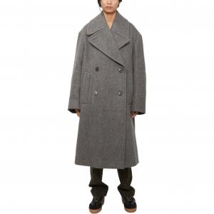 Пальто Unisex Gray DRIES VAN NOTEN, серый