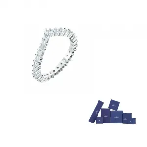 Swarovski Rhodium-Plated Rings Women's White Gold-Plated