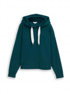 TOM TAILOR Толстовка в цвете Petrol