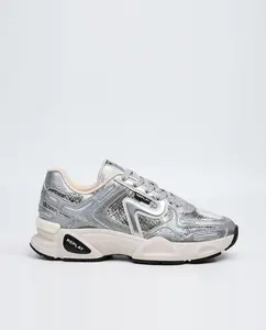 Женские массивные кроссовки на шнуровке Replay, серебряный