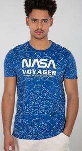 Футболка Alpha Industries NASA Voyager AOP T-Shirt, синий