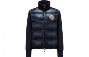 Пуховик зимний женский морской синий Moncler