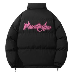 Стеганая куртка унисекс PAKA, Черно-белый