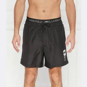 Шорты для плавания Ikonik стандартного кроя Karl Lagerfeld, черный