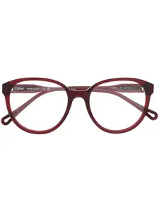 Очки в круглой оправе Chloé Eyewear, красный