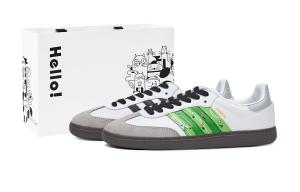 Adidas Originals Самба OG легкие низкие кроссовки German Army Trainers унисекс белый зеленый серый