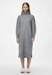 Pcmalou ls rollneck noos bcpcmalou ls bc jumper dress Pieces, Medium Grey Melange