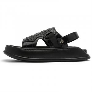 FAPAI Пляжные сандалии мужские, черно-коричневые