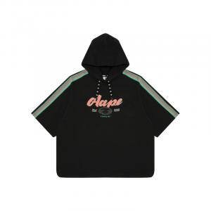 Футболка с логотипом Aape из хлопкового микса, черная BKX