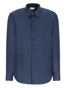 Рубашка с длинными рукавами и застежкой на пуговицы PT Torino, синий