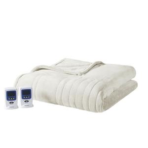 Beautyrest Microplush Одеяло с подогревом и поддержкой WiFi, цвет Ivory