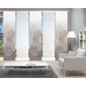 Раздвижная штора Vision S «CIRCO», (1 шт.), ЦИФРОВАЯ ПЕЧАТЬ, серо-коричневый