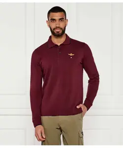 Футболка поло Regular fit Aeronautica Militare, красный