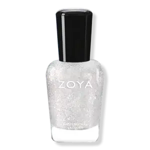 Лак для ногтей Zoya, Yuki (winter white, with reflective opalescent flakes)