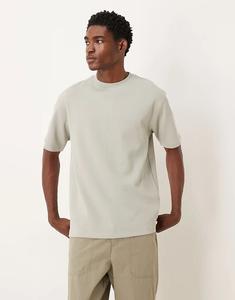 Футболка свободного кроя ASOS DESIGN премиум-класса из интерлока светло-зеленого цвета