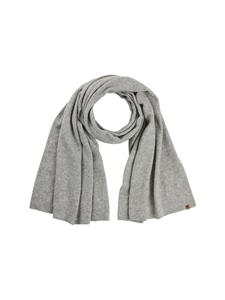 Вязаный шарф из смесовой шерсти серого цвета Camel Active