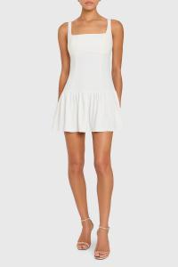 Бежевое мини-платье Брайони Amanda Uprichard