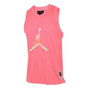 Майка Air Jordan Casual Sports Sleeveless Training Running Vest Pink Red, красный