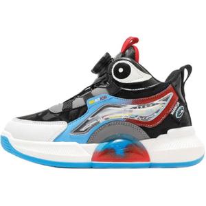 WARRIOR Непромокаемые амортизирующие низкие детские кроссовки для бега black blue kids'