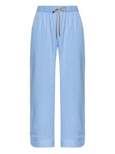 Широкие брюки в полоску MUNTHE, синий