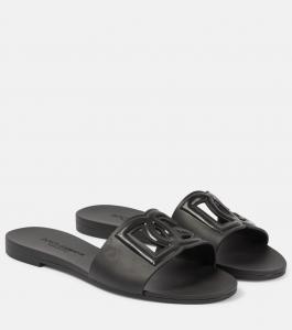 Шлепанцы с вырезами dg Dolce&Gabbana, черный