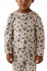 Babysprouts Детская толстовка-реглан белого цвета