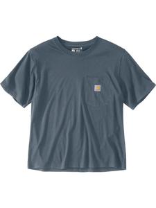 CARHARTT Футболка "Свободная футболка из целлюлозного волокна" синего цвета