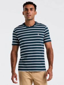 Футболка с коротким рукавом Bretron Stripe из органического хлопка с круглым вырезом Original Penguin