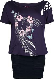 Короткое платье Full Volume by EMP, фиолетовый/черный