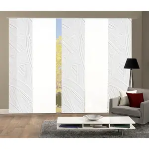 Раздвижная гардина TALIA, набор из 5 шт. Панельная штора 5 шт. с цифровой печатью набор из 5 шт. TALIA Home Wohnideen, белый