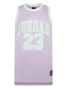 Сетчатый топ Jordan 23 Jordan Kids, фиолетовый