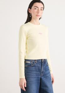 Топ Calvin Klein Jeans MONOGRAM BABY TEE, Pear Sorbet/Yellow