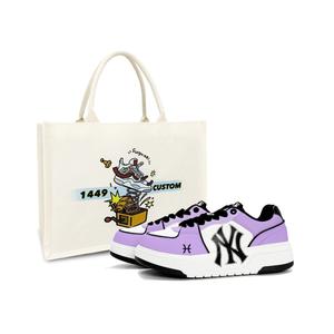 Кроссовки для скейтборда unisex с амортизирующей стелькой Chunky Liner и износостойкой подошвой, низкие MLB, фиолетовый