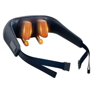 Массажер для шеи SUPOR, [темно-синий plug-in model] 3 levels of strength adjustment + warm compress + deep relaxation