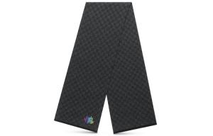 LOUIS VUITTON Шерстяной вязаный шарф мужской черный